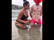 Preview 6 of Matriarch Ezada Sinn - ruined orgasms for My human object on the beach (preview)
