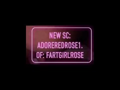 Ebony fart queen OF: fartgirlrose 😏