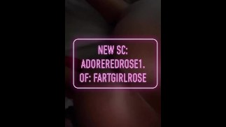 Ebony fart queen OF: fartgirlrose 😏