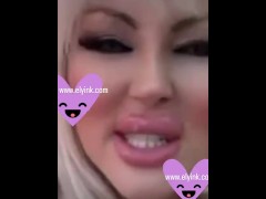 Ely pink in a sexy Sexy miny dress