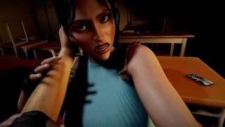 Klassieke Lara Croft cowgirl berijden | Tomb Raider parodie