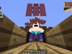 Minecraft Adult porn 05 -  Luna fucking her pussy on the boat