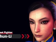 Preview 2 of Street Fighter - Chun-Li × Beautiful Big Ass - Lite Version