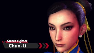 Street Fighter - Chun-Li × Beautiful bunda grande - Versão Lite
