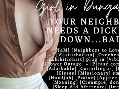 ASMR | Slutty Neighbor needs a good dicking | Audio Porn | Masturbation | Pussy Licking
