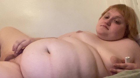 Curvy Trans Girl Rides Dildo and Cums On face