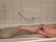 Preview 6 of Pissing in the tub before a bath and jerking off