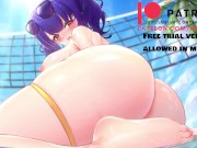 Preview 5 of purple hentai girl sex in swimming pool! - 4k 60fps hentai