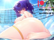Preview 6 of purple hentai girl sex in swimming pool! - 4k 60fps hentai