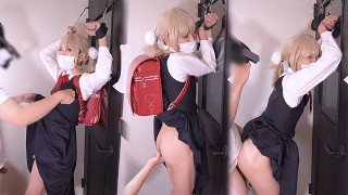 Ui Shigure Bondage Süßer Ladyboy Cosplayer Crossdresser Tgirl Trans Hentai Cosplay 11