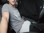 Preview 4 of Twink Boy Cum in car! Public !