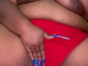 Preview 6 of Sexy BBW Pissing in Boxer Briefs & Leaving a Puddle