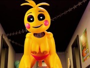 Preview 1 of Chica Hard Dick Riding After Party | Furry Fnaf Hentai 4k 60fps