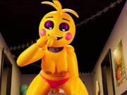 Preview 2 of Chica Hard Dick Riding After Party | Furry Fnaf Hentai 4k 60fps