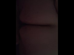 BBW Riding me in reverse cowgirl