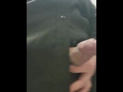 Beating my cock while working
