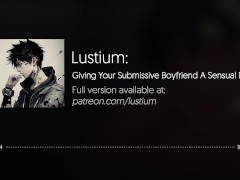 Fingering Your Submissive Boyfriend | [Male Whimpering & Moaning] [NSFW Audio] [BF ASMR]