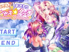 【#01 どこでも？おさわり！プリンセス☆タッチ 実況(体験版)】究極のおさわりエロゲー。爆乳J〇のおっぱい揉みまくってしまい・・・(アニメーションおさわり同人エロゲ－） - Screenshot 1 of 16 - 巨乳