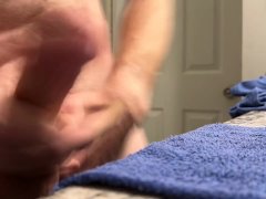 Time lapse cum shot from my large cock
