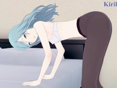 Shizuku Hinomori and I have intense sex in the bedroom. - Project SEKAI Hentai