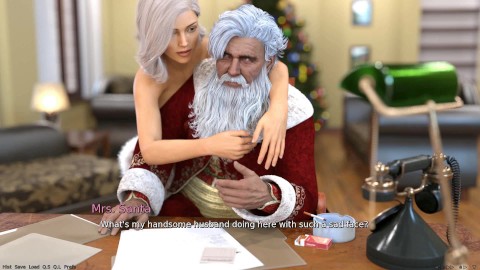 Laura Secrets Lubriques : Santa Noël et sa femme Sexy Blonde Ep 1 Spécial Noël