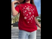 Preview 1 of Target employee gives sloppy blowjob at work