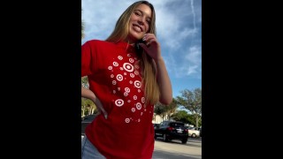 Target Employee Provides A Sloppy Blowjob At Work