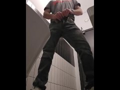 Pissing in a toilet on a job I was at