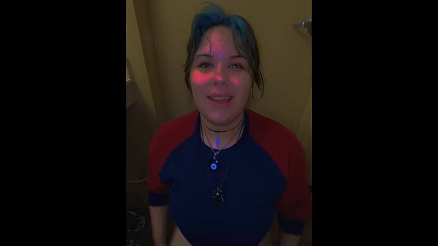 Latina gets throat fucked by purple Dino