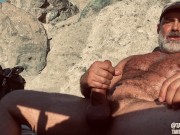 Preview 4 of DADDY GOONER JERK OFF INSTRUCTION AT THE BEACH!
