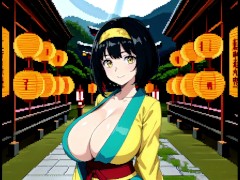 【#07 不思議なダンジョン～絶対孕ませ!! 絶対含浸 ～ 実況(体験版)】大和撫子な爆乳着物美女に中出ししまくってしまい・・・(ファンタジードットRPGエロゲー） - Screenshot 2 of 16 - エロゲ実況