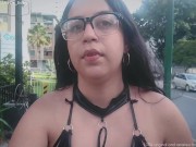 Preview 6 of Little Ruby - Sheer lingerie in public showing my tits to everyone taking selfies