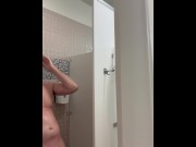 Preview 4 of Shower jerk off session brushing teeth