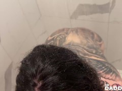 Kinky Arabelle Raphael Sucks And Blows Cock While On Shower - Screenshot 3 of 16 - Pov