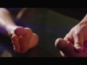Preview 4 of An elegant footjob in the night