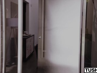 TUSHY Anal-crazy Ember is thirsty for Maximo's thick cock screenshot number 1