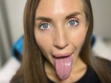 ASMR mouth sounds, amazing licking, spit painting and magic tongue swirl
