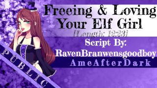 [Áudio erótico] [F4M] Libertando e amando sua garota elfa