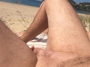 Preview 2 of Sex with a stranger at the beach fingering I suck it he cums in my mouth without warning