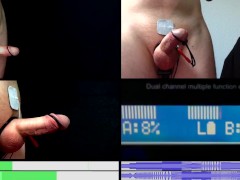 E-Stim Session on 2B, from 3 angles
