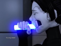 Projekt Passion | Busty Brunette AI Sex Robot Sucks Big Cock & Large Dildo