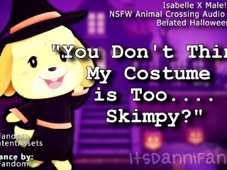 Screen Capture of Video Titled: 【NSFW ACNL Audio Roleplay】 Isabelle's Sexy Costume Caused Some Issues... So She Wants to Help~ 【F4M】