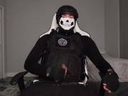 Preview 3 of Ghost cosplayer cums from masturbating to you