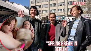 Ersties - Drie meiden Enjoy lesbische seks op Spring pauze