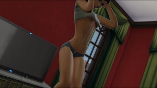 Cena deletada Ep3 - Ryan finalmente fode Amy - história de Sims4