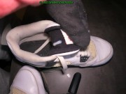 Preview 2 of 2 Cumshots in Nike Jordan 4 for a guy