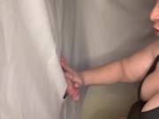 Preview 1 of Sucking dick at her first glory hole