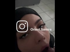 Muslima hijab Lutsch und cumshot