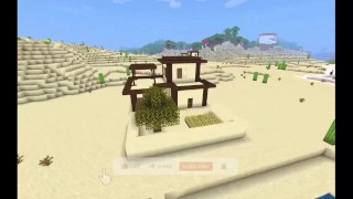 Como construir uma casa de sobrevivência no deserto em Minecraft