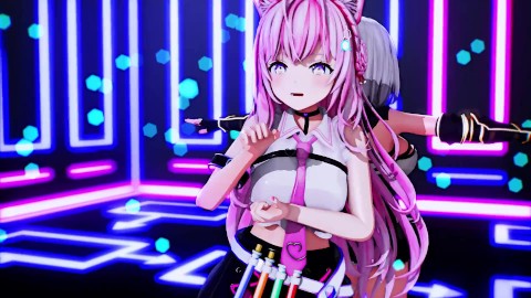 【MMD Hololive 4k/60fps】《Koyori (博衣こより) Noel (白銀ノエル)》~《愛包ダンスホールHeart Pie Dancehall HIMEHINA》